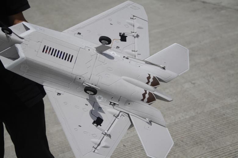 Freewing F-22 猛禽 64 毫米 EDF 喷气机 690 毫米翼展 EPO 遥控飞机战斗机战鸟套件/PNP